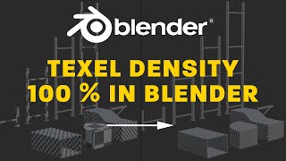 Manually control texel density 100  in Blender Tutorial [upl. by Odawa]