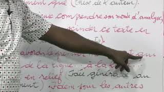 COURS DE PHILOSOPHIE TLE A COMMENTAIRE DE TEXTE EXPLICATION [upl. by Annaeg]