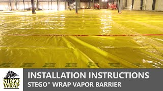 STEGO® WRAP  How to Install an UnderSlab Vapor Barrier [upl. by Cullin]