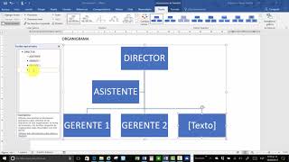 Crear organigrama en MS Word 2016 [upl. by Ccasi]