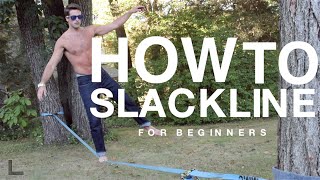 Howto Slackline for Beginners [upl. by Yrahca]