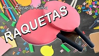 Como hacer RAQUETAS CON MATERIAL RECICLADO CARTON [upl. by Aianat478]