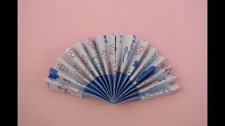 Origami Fan 摺紙教學 摺扇2 [upl. by Aleinad]