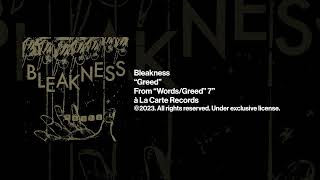 Bleakness quotGreedquot Official Audio [upl. by Camm]