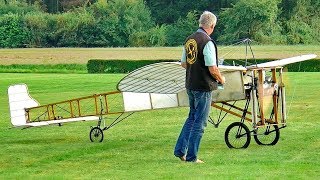 GIGANTIC RC XXXL BLÉRIOT XI SCALE MODEL AIRPLANE FLIGHT DEMONSTRATION [upl. by Jarus]