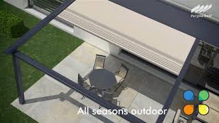 Pergola Roof  Motorized Retractable Awning [upl. by Archibaldo]