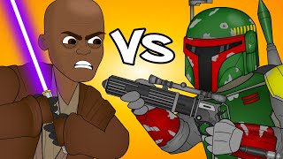 Mace Windu VS Boba Fett [upl. by Esirtal]