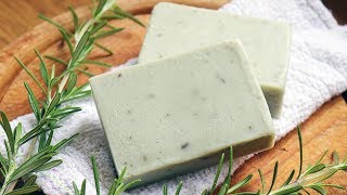 Natural Rosemary Soap Recipe  DIY Instructions [upl. by Luana]