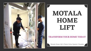 Motala Home Lift  Elevator MC2000 Chain Drive Homelift Installation Work Process [upl. by Ayel]