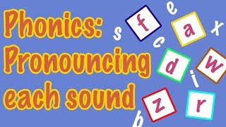 English Letter Pronunciation  Phonics [upl. by Ardnassac]