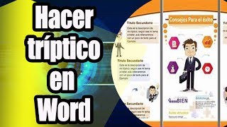 Como hacer un triptico en Word [upl. by Nnhoj246]