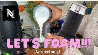 How To Foam Milk With Aeroccino 3 Make Coffee With Foam Tips amp Tricks  Easy Foamed Latte Recipe [upl. by Esor473]