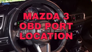 Mazda 3 2018 OBD Diagnostic Port Location 🚗👨‍🔧 [upl. by Hogle50]