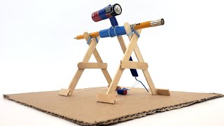 Build a Mini Trebuchet  STEM Activity [upl. by Darlleen]