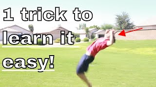 How To Do A Backflip For Kids Or Beginners [upl. by Derdlim]