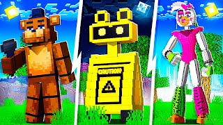 Top 5 FNAF Addons For Minecraft Bedrock 120 [upl. by Eema]