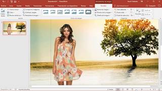 Cómo hacer un fotomontaje en PowerPoint [upl. by Tjader]