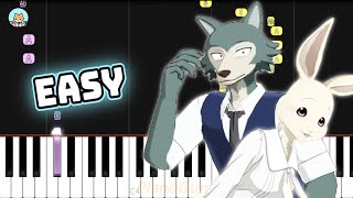 Beastars Season 2 OP  quotKaibutsuquot  YOASOBI  EASY Piano Tutorial amp Sheet Music [upl. by Brown]