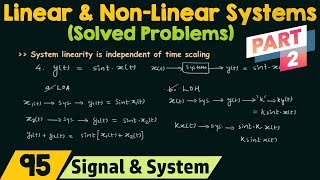 Linear and NonLinear Systems Solved Problems  Part 2 [upl. by Leumhs411]