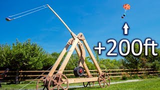 Launching a Trebuchet Straight UP [upl. by Iznik]