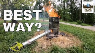 Stump burning experiment  PLUS  hazard tree removal [upl. by Bonner]