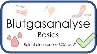 Blutgasanalyse BGA Basics  Überblick arteriell venös kapillär  Teil 1 [upl. by Nnarefinnej892]