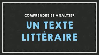 COMPRENDRE ET ANALYSER UN TEXTE [upl. by Gothart]