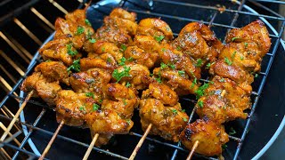 Easy Oven Chicken Kebabs Skewers [upl. by Ailido788]