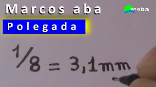 POLEGADA PARA MILÍMETROS  Sistema métrico [upl. by Marijn]