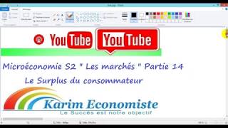 Microéconomie S2 Les marchés partie 14 quot Le surplus de consommateur quot [upl. by Eilrahs]