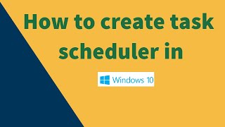 How to add or create Task Scheduler [upl. by Maegan166]