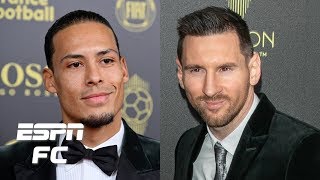 Lionel Messi vs Virgil van Dijk Ballon d’Or debate gets HEATED  ESPN FC [upl. by Nomde]