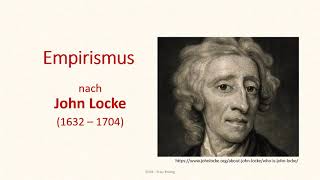 Philosophie  Empirismus nach John Locke [upl. by Eniamaj778]