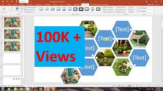 How to create collage of Photos in seconds in Powerpoint 2016 [upl. by Calandra]