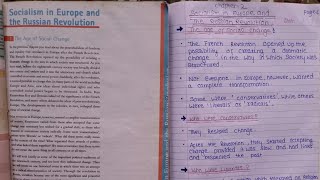 Class 9 History Notes Chapter 2  Socialism in Europe and Russian RevolutionNotes in description [upl. by Penny163]