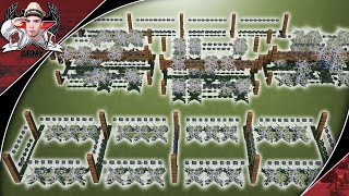 Minecraft WW1WW2 Barbed Wire  Fortification Tutorial 3 Designs [upl. by Magan]