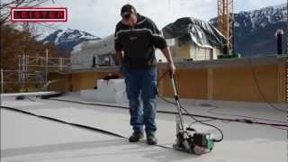 Leister  Automatic welding machine UNIROOF E 40 mm [upl. by Addiel]