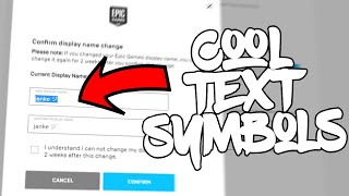 How To Get Text Symbols In Your Fortnite Name [upl. by Aihsikal]