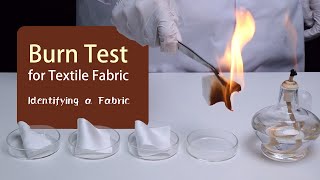 Burn Test for Fabric Identification [upl. by Sherm]