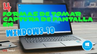 4 formas de tomar captura de pantalla en windows 10 PC  Laptop [upl. by Henka]