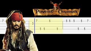 Pirates Of The Caribbean Theme Easy Ukulele Tabs Tutorial [upl. by Chrysler896]