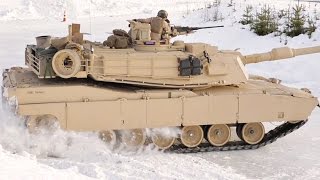 M1A1 Tanks Drifting in Snow [upl. by Vandervelde]