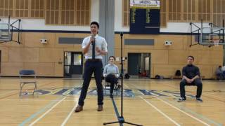 Andy Cheng Student Council Presidential Speech [upl. by Sadie356]