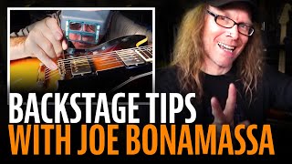 Joe Bonamassa sound check backstage tips [upl. by Apollo]