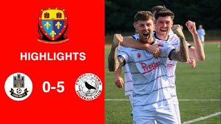 Caerleon 05 Cwmbrân Town  Gwent FA Senior cup  Quarter final highlights [upl. by Larner]