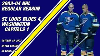 Washington Capitals at St Louis Blues October 18 2003 [upl. by Shira]