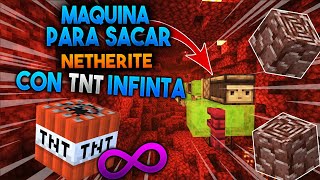 Máquina de minería AUTOMÁTICA para NETHERITE [upl. by Einomrah]