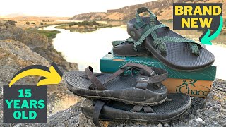 Chaco Sandals Unboxing and 15 YEAR REVIEW [upl. by Solhcin749]