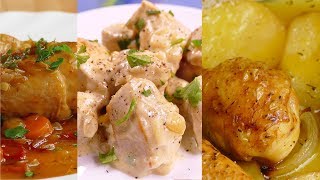 4 recetas de POLLO faciles y RAPIDAS de hacer [upl. by Nnep]