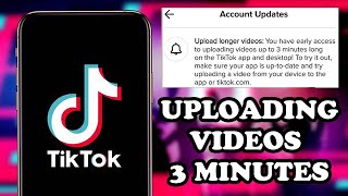 How To Upload Longer Then 1 Minute Videos On TIKTOK  Uploading TIKTOK 3 Minutes Video 2021 [upl. by Pahl]